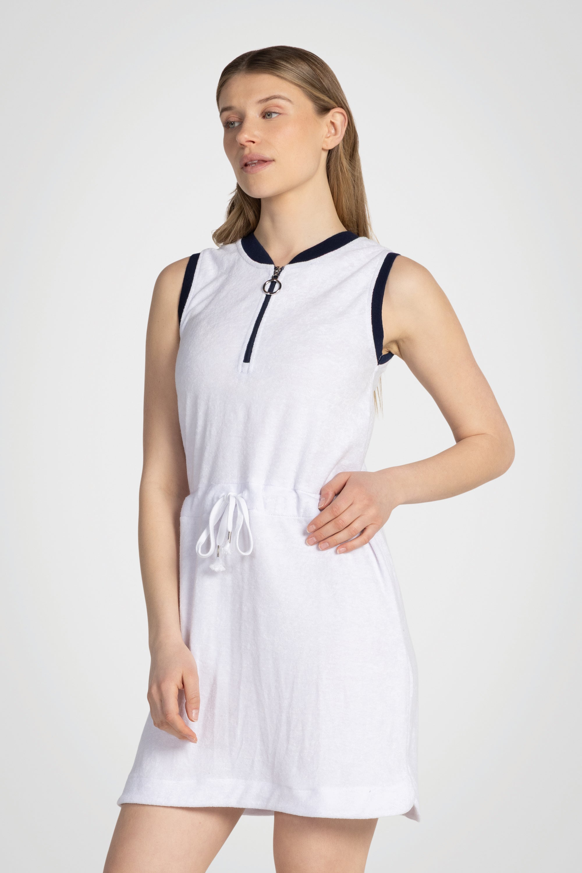 DriftEase Zip Mini Dress