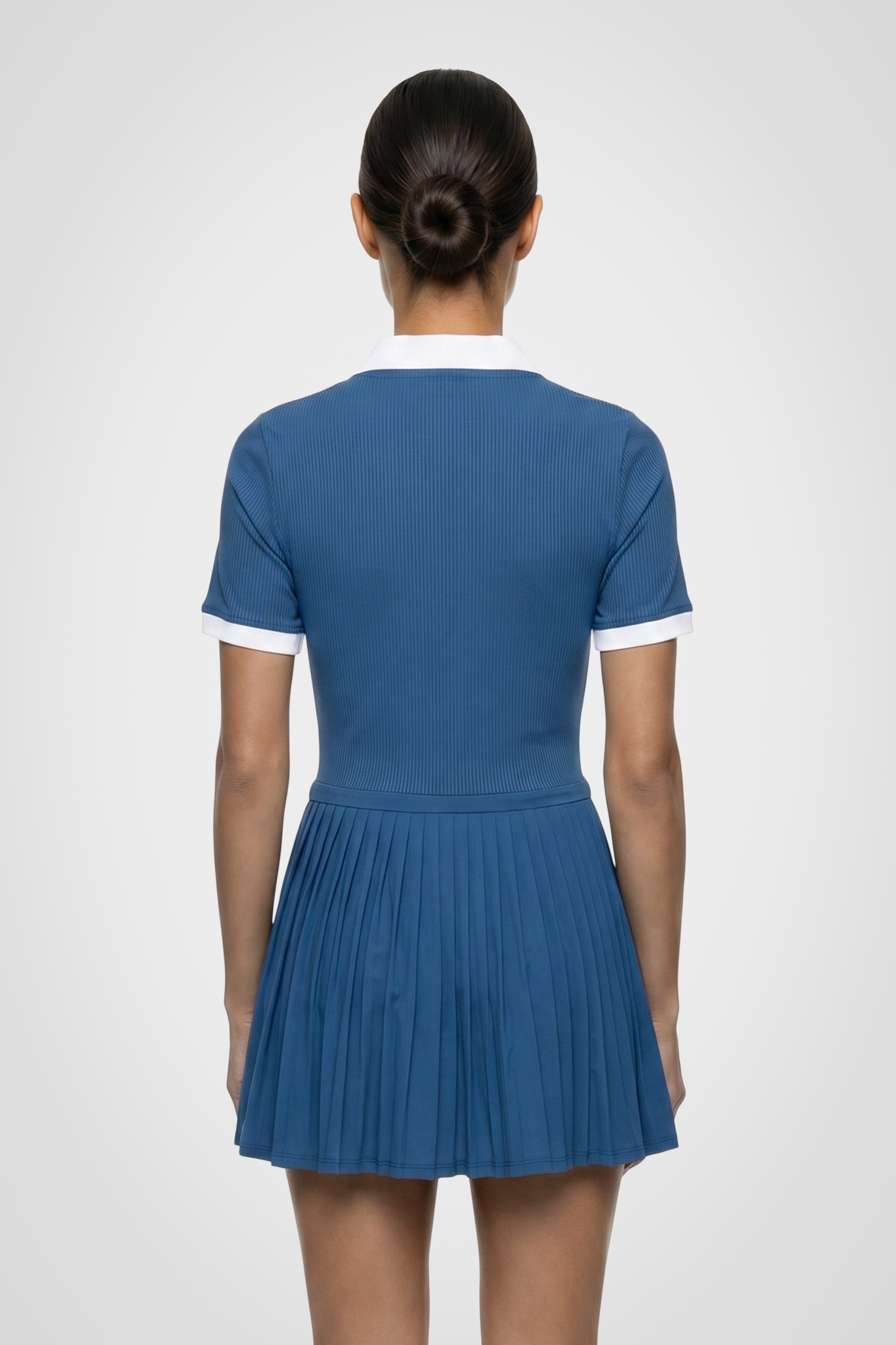 Courtline Pleated Polo Dress