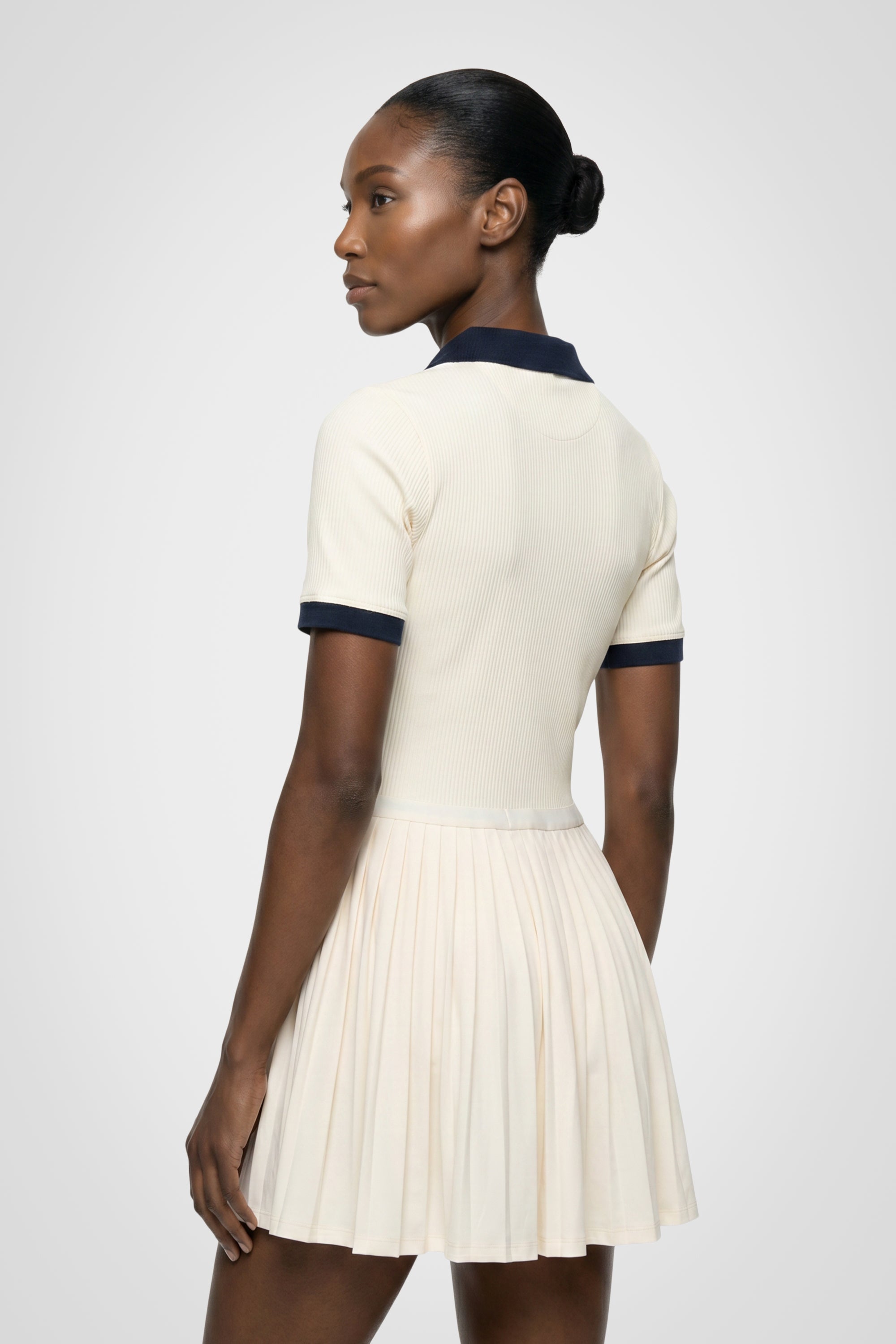 Courtline Pleated Polo Dress