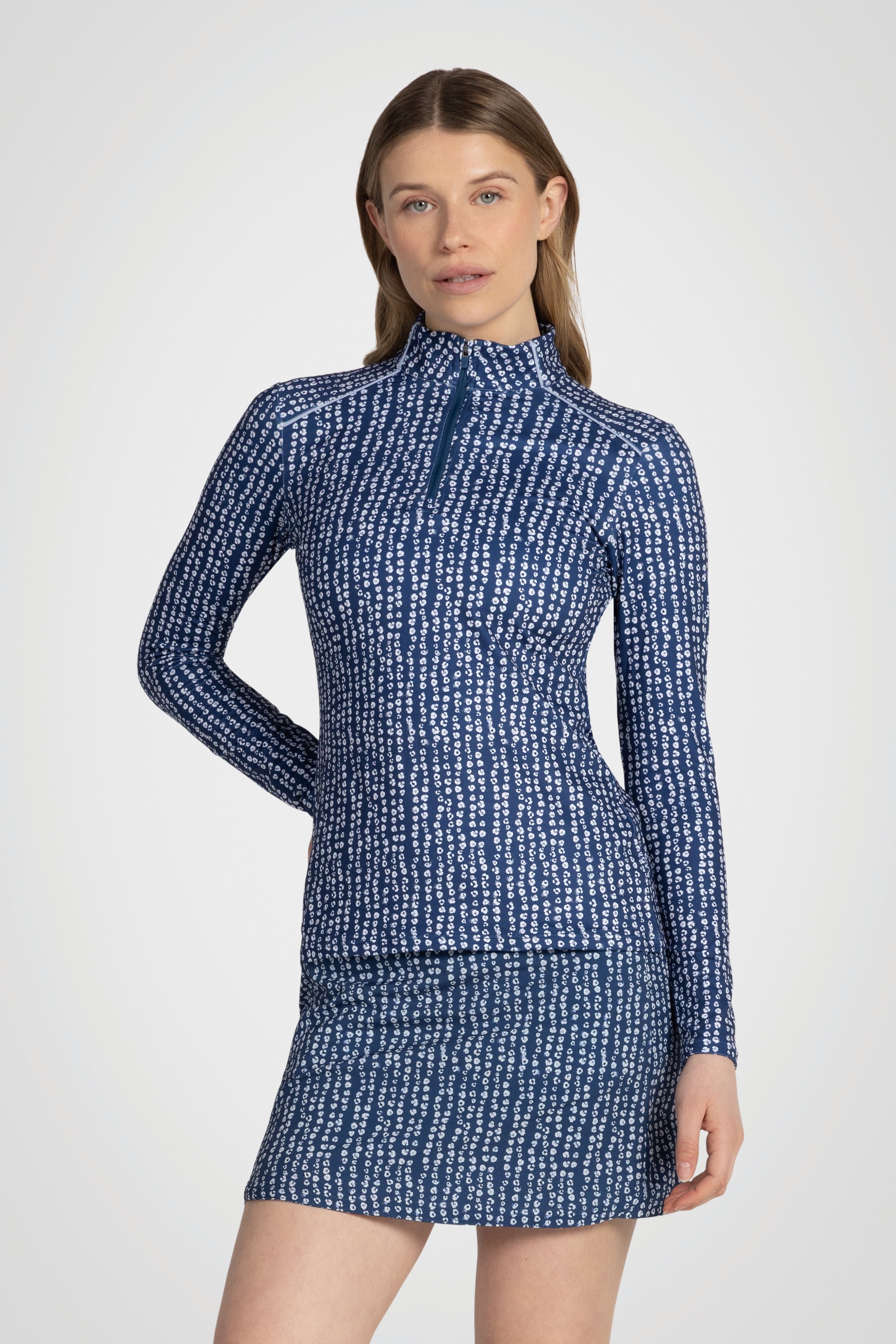 PlayMotion Zip Mock Top