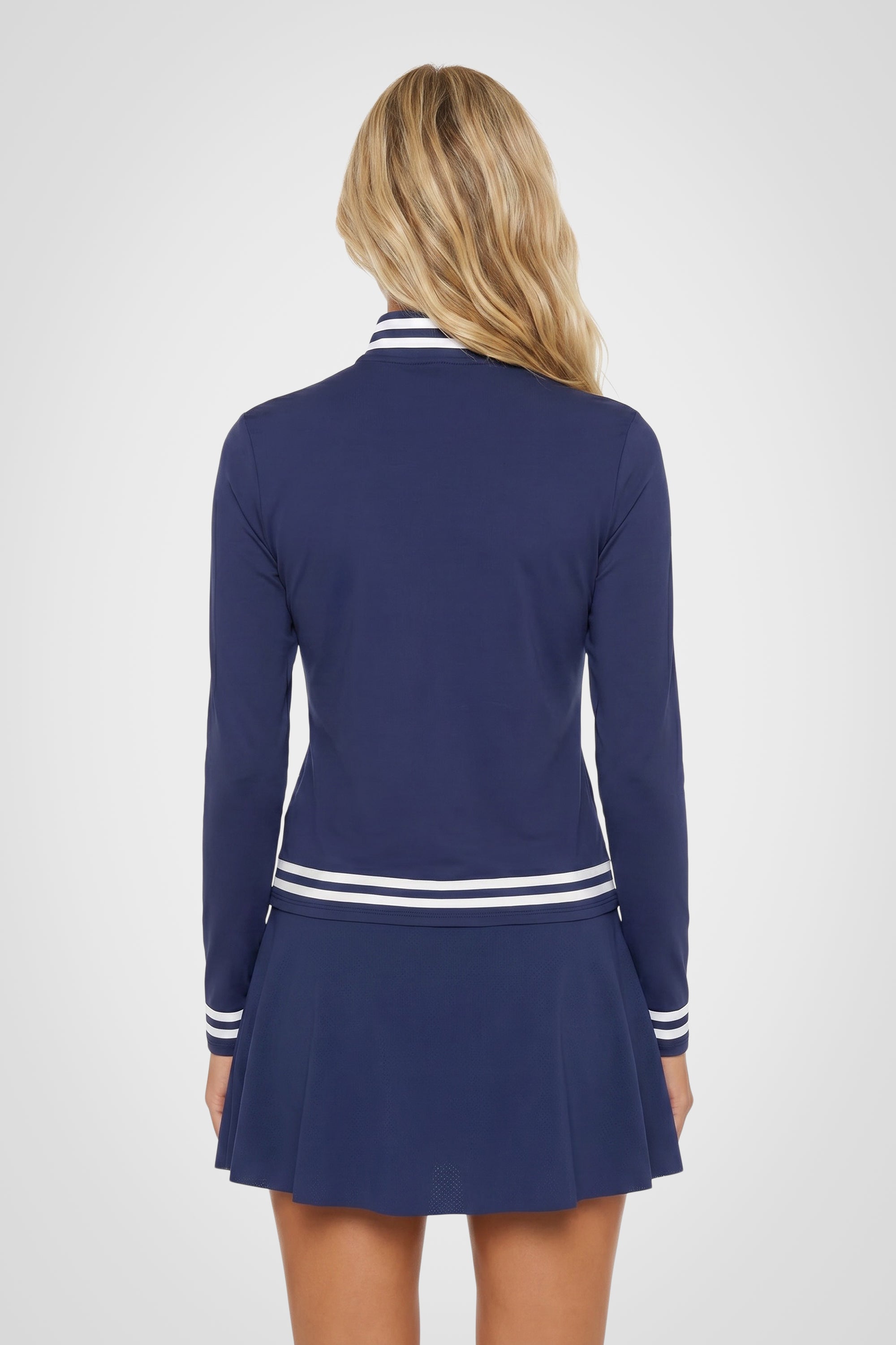 Fairline Mock Collar Zip Top