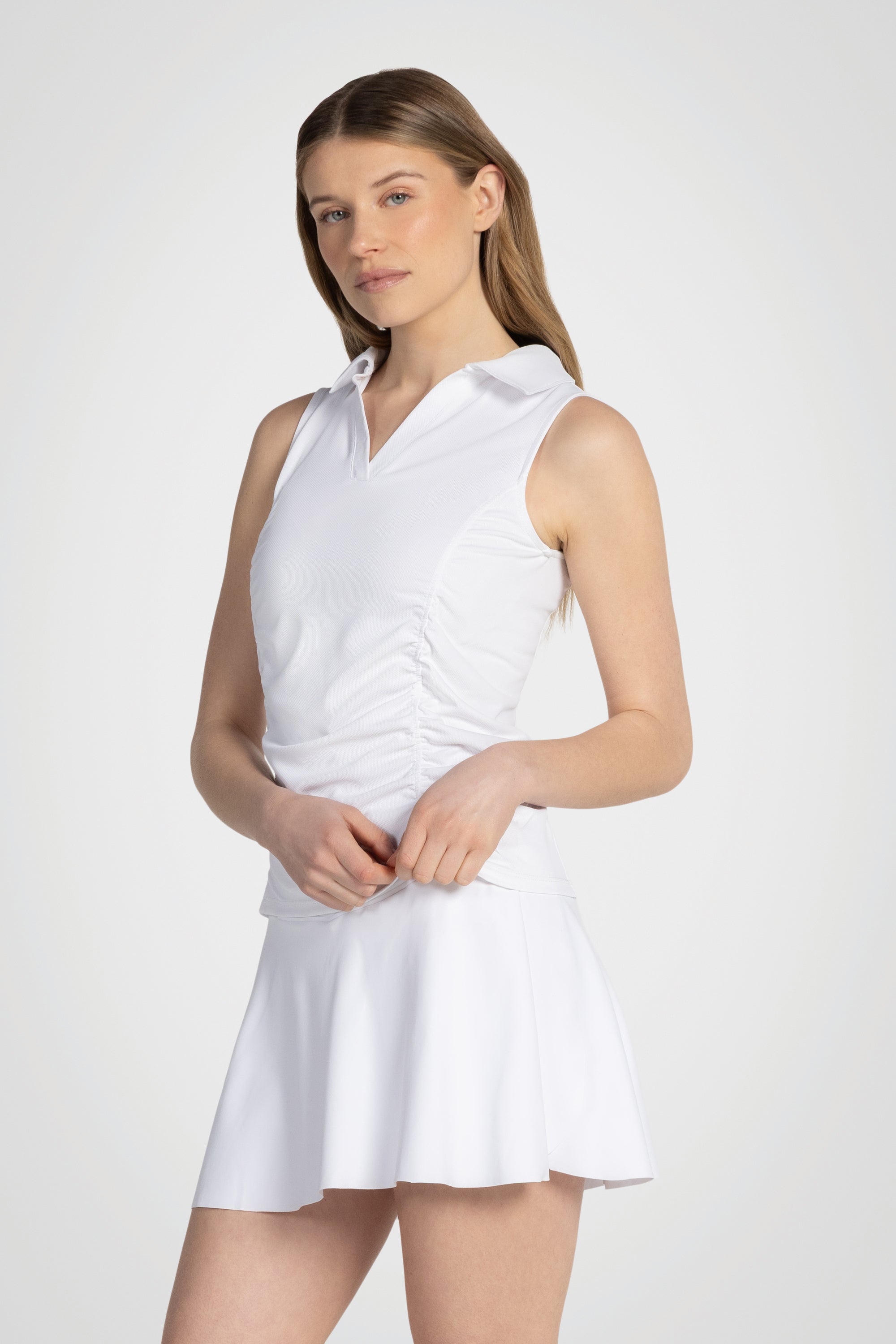 LineDrive V-Neck Polo Tank
