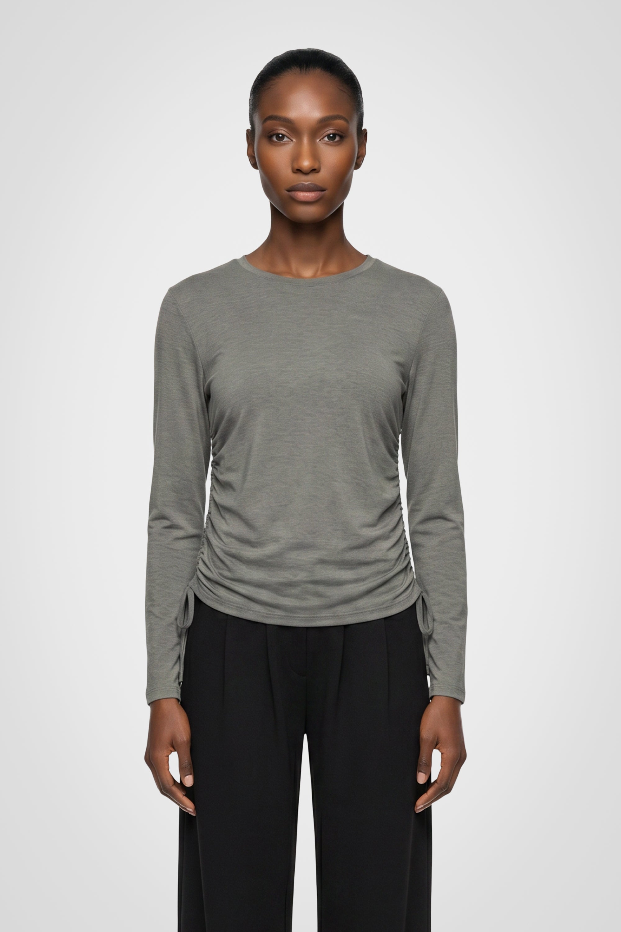 Active Ruched Long Sleeve Top