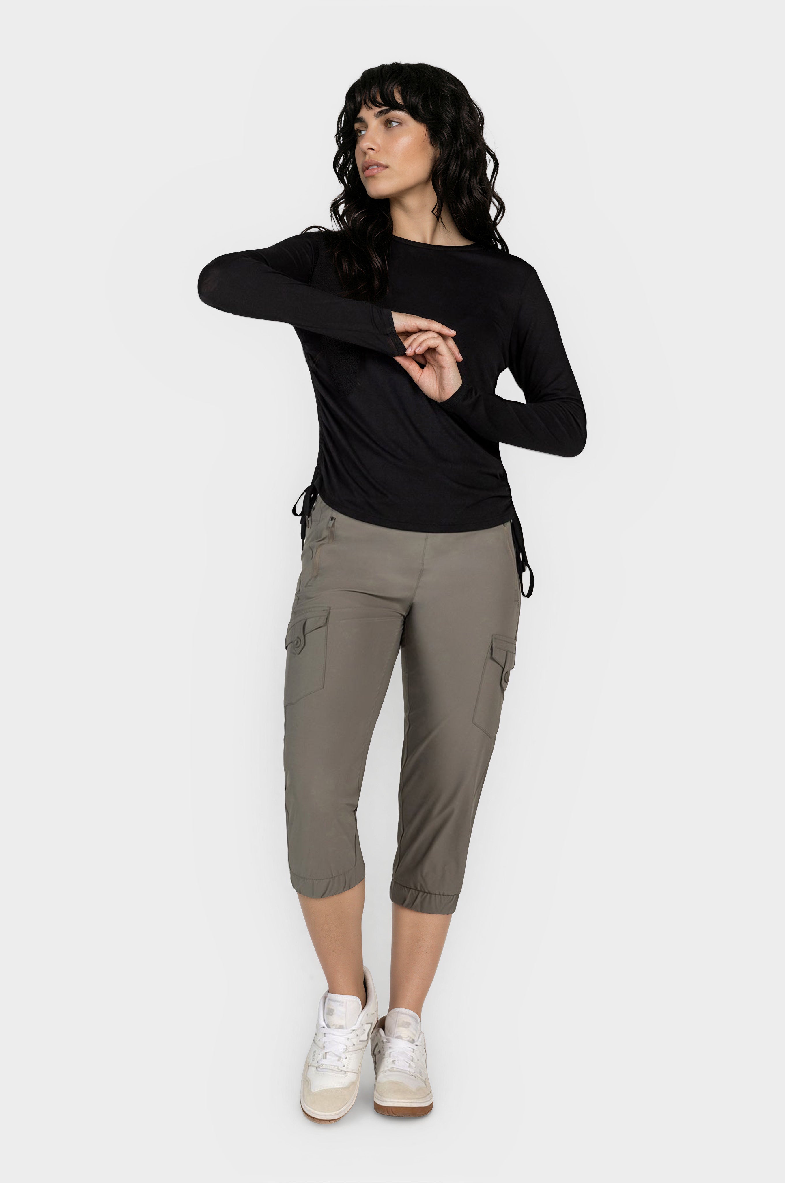 Active Ruched Long Sleeve Top