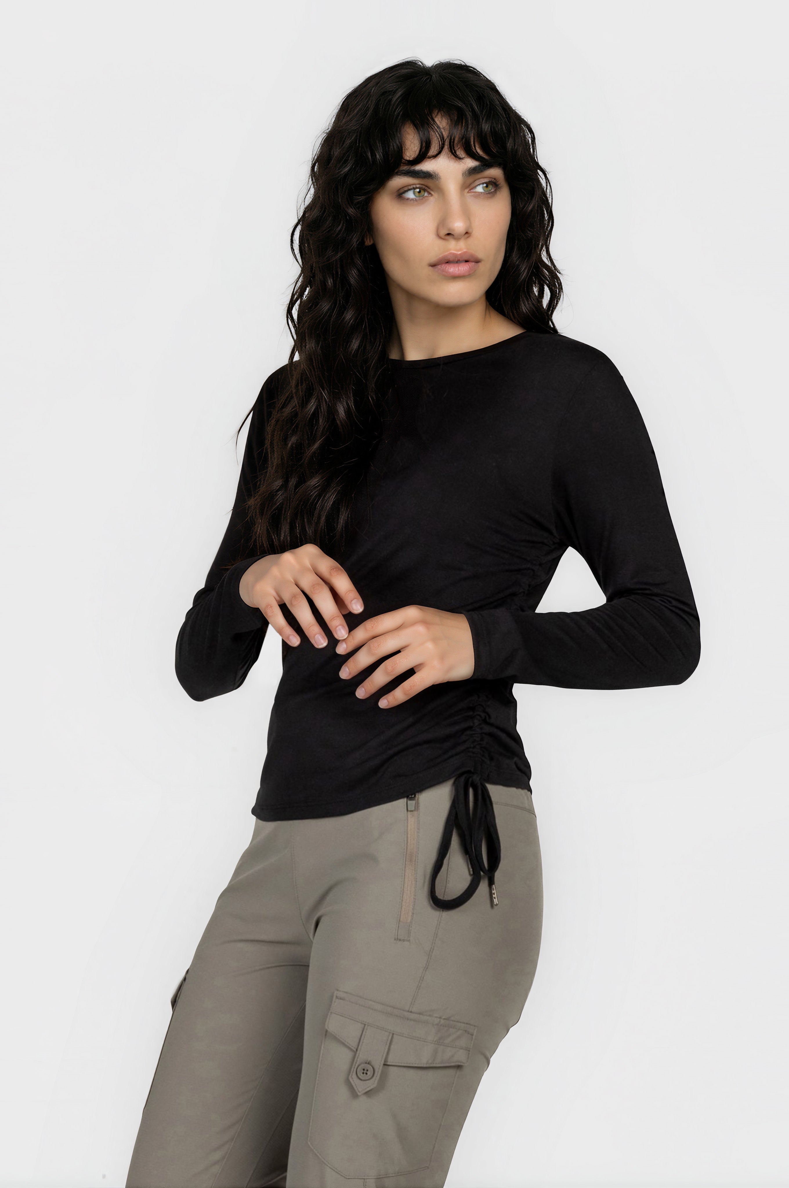 Active Ruched Long Sleeve Top