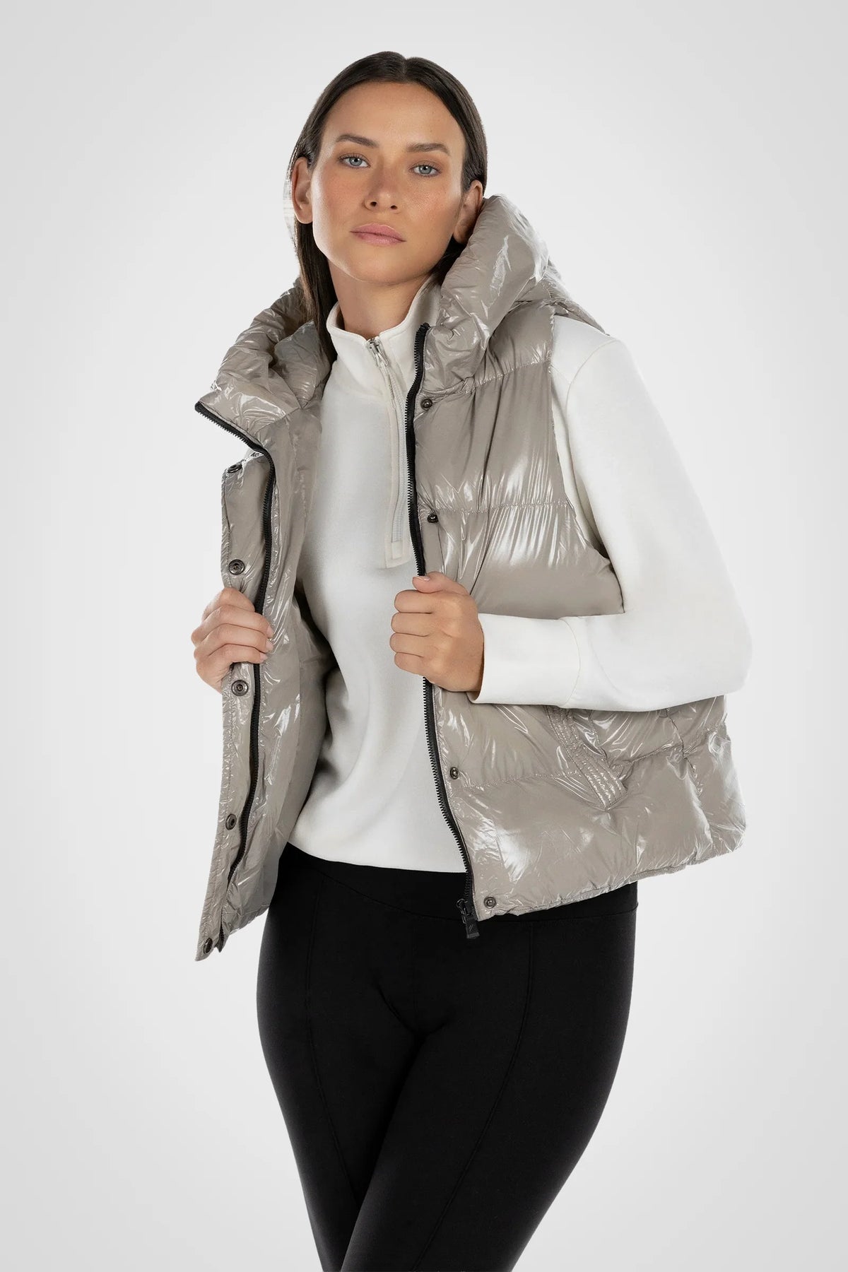 Boreal Short Glossy Puffer Vest