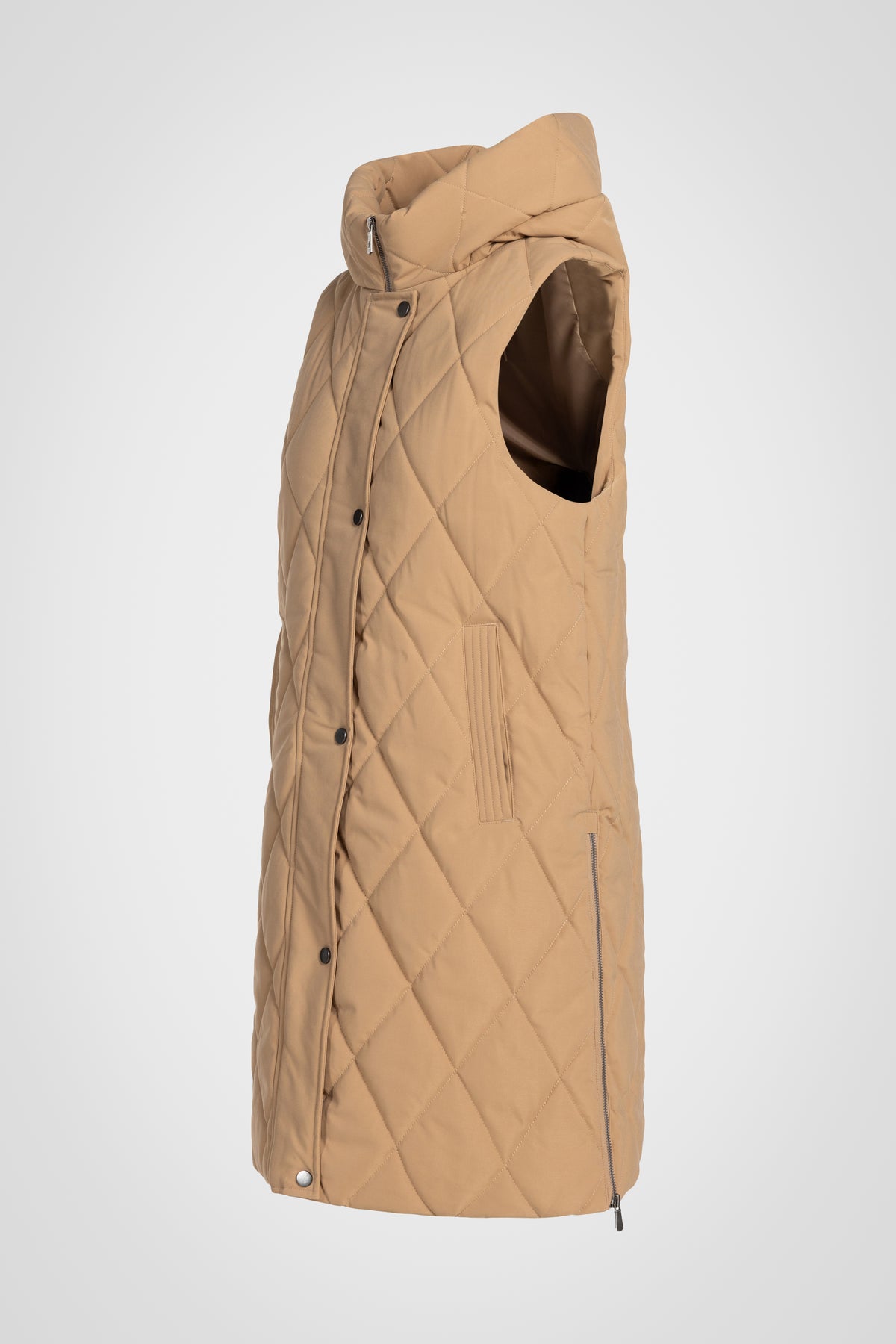 Diamond Long Puffer Vest