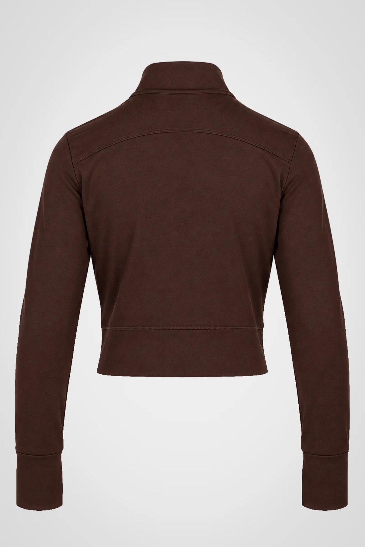 Aerelle Moss Jersey Funnel-Neck Jacket