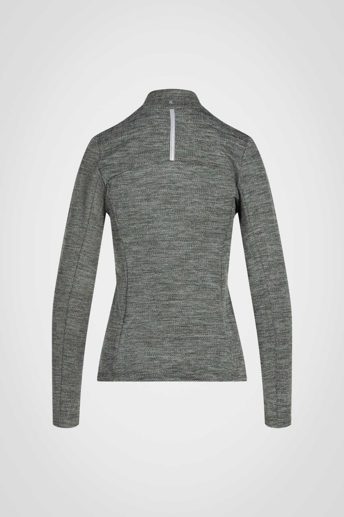 Mock Neck Half-Zip Long Sleeve Top