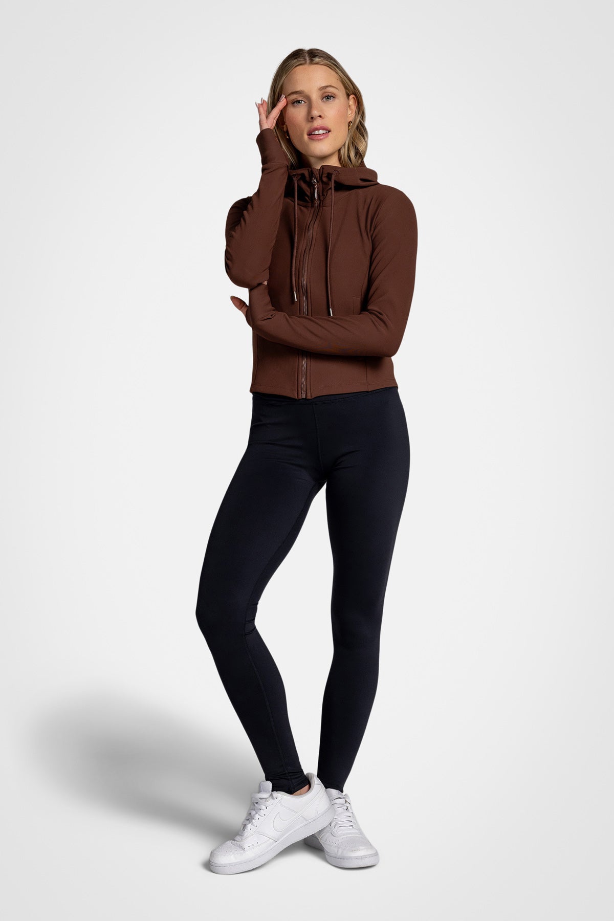 Maddy Ottoman Zip-Up Hooded Jacket