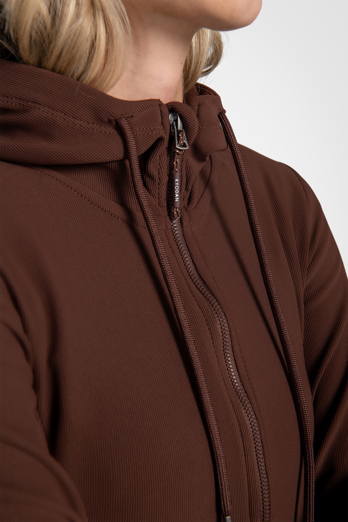 Maddy Ottoman Zip-Up Hooded Jacket