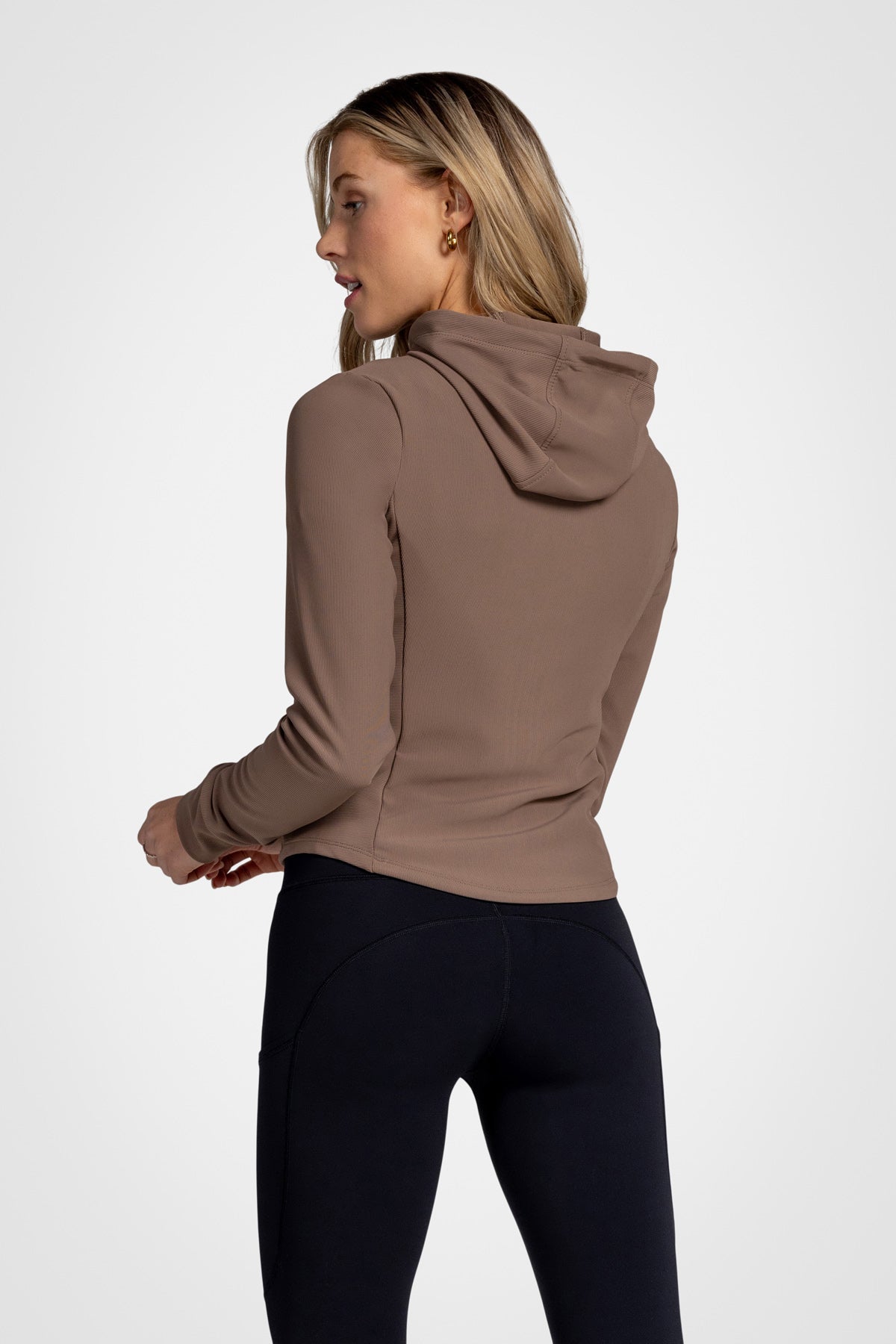 Maddy Ottoman Zip-Up Hooded Jacket