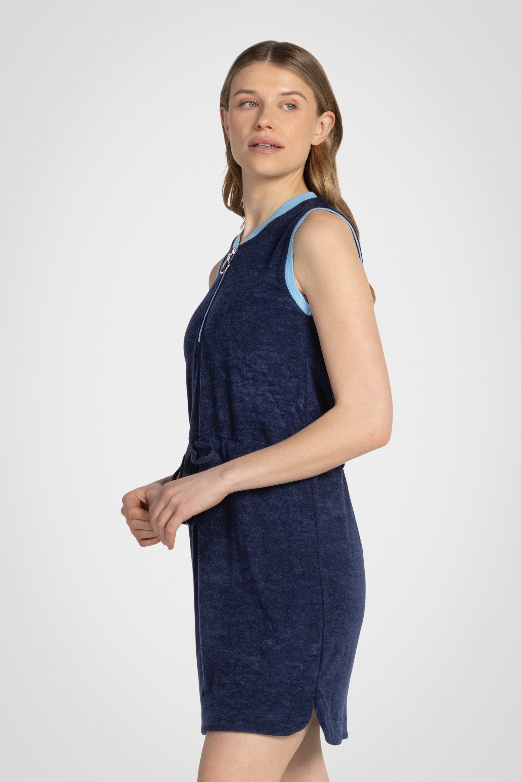 DriftEase Zip Mini Dress