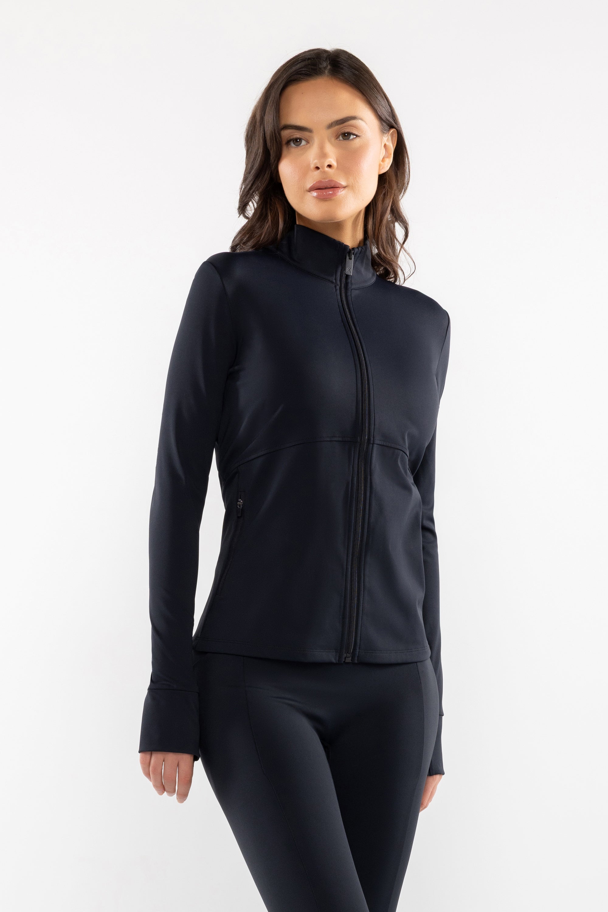 NS Interlock Mock-Neck Jacket