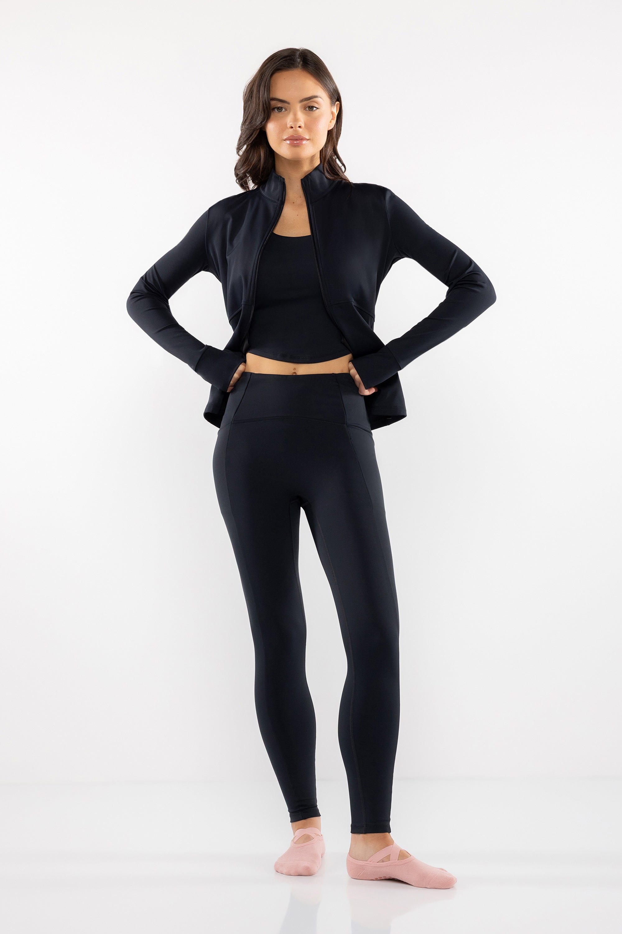 NS Interlock Mock-Neck Jacket