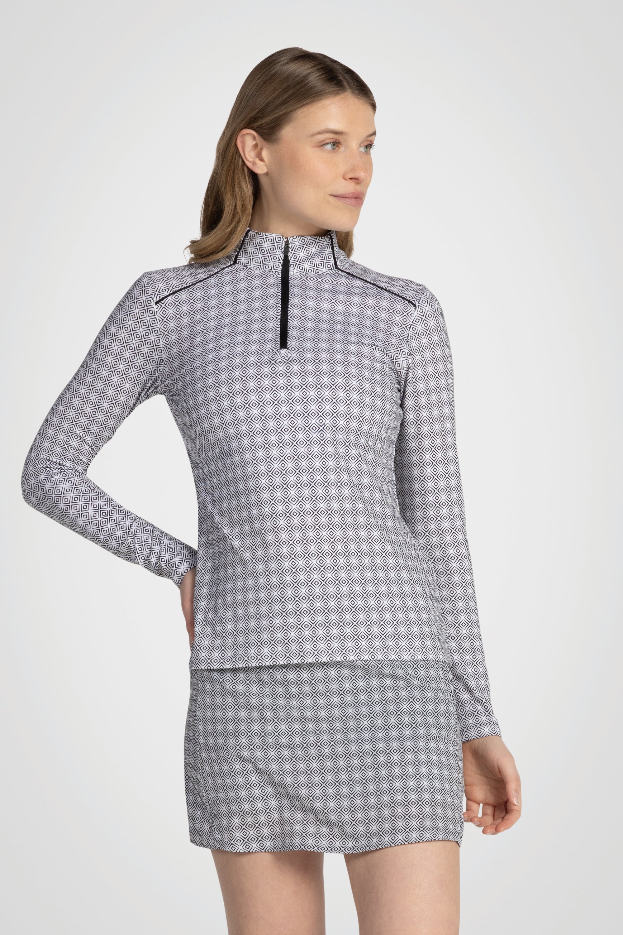 PlayMotion Zip Mock Top