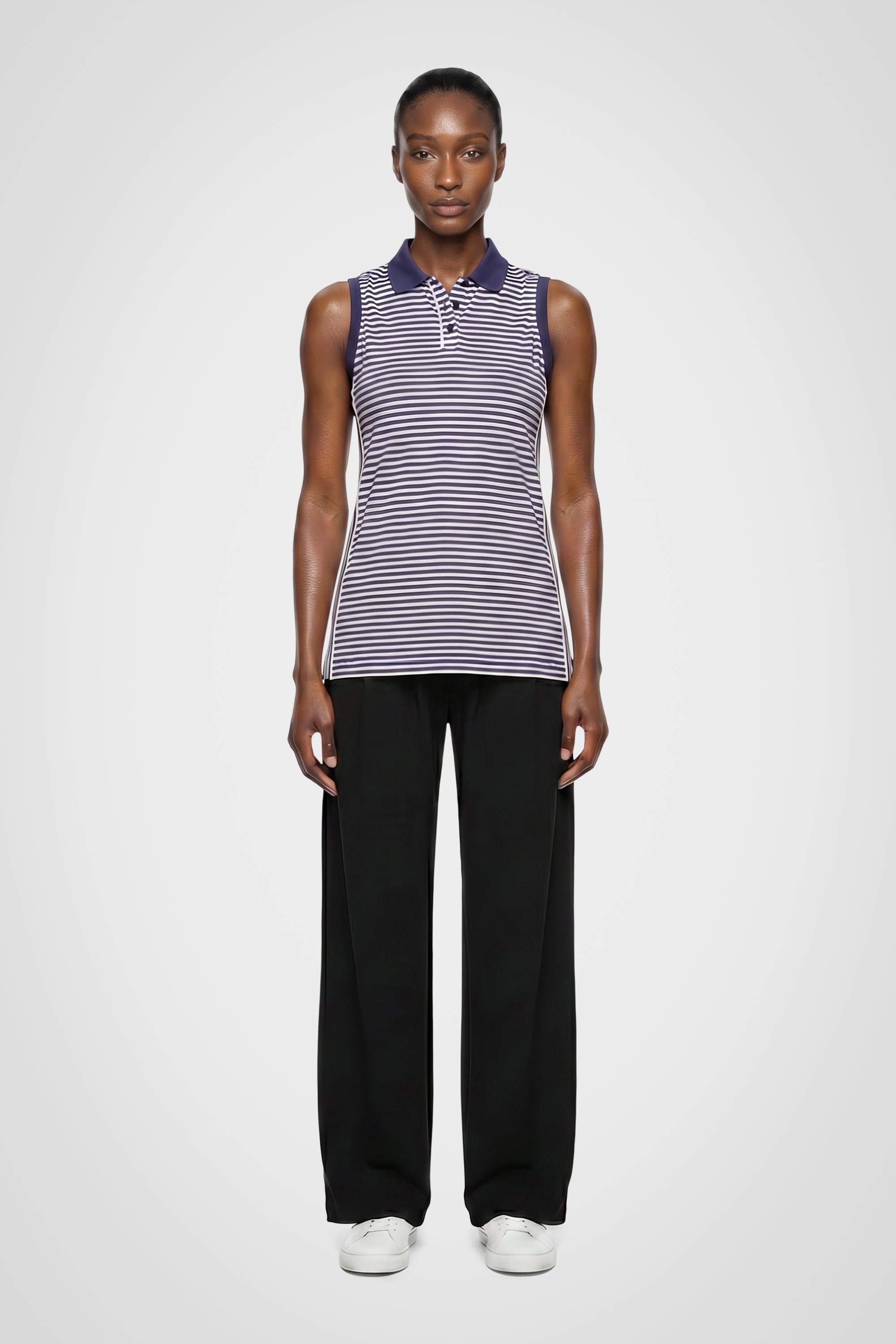 Trailhead Stripe Sleeveless Polo