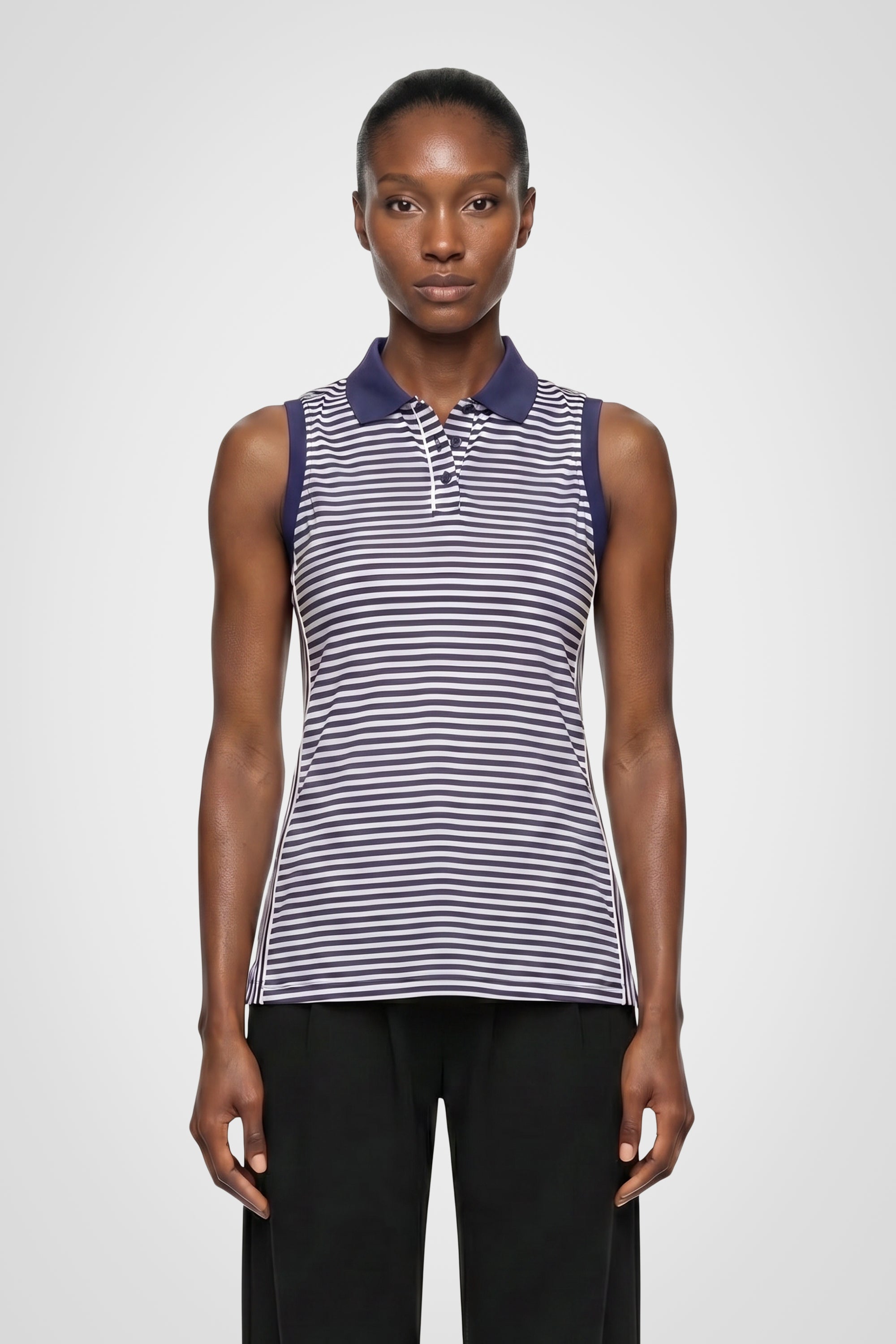 Trailhead Stripe Sleeveless Polo