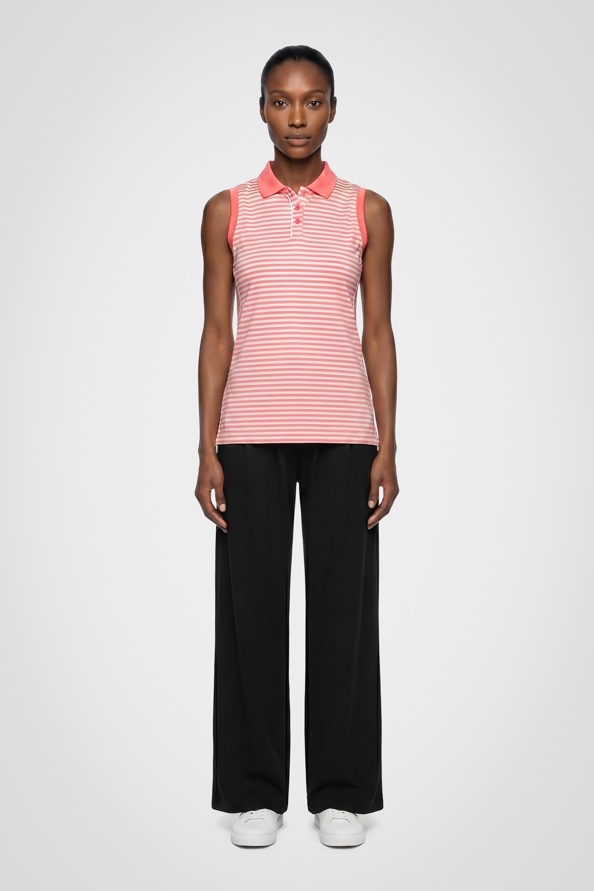 Trailhead Stripe Sleeveless Polo
