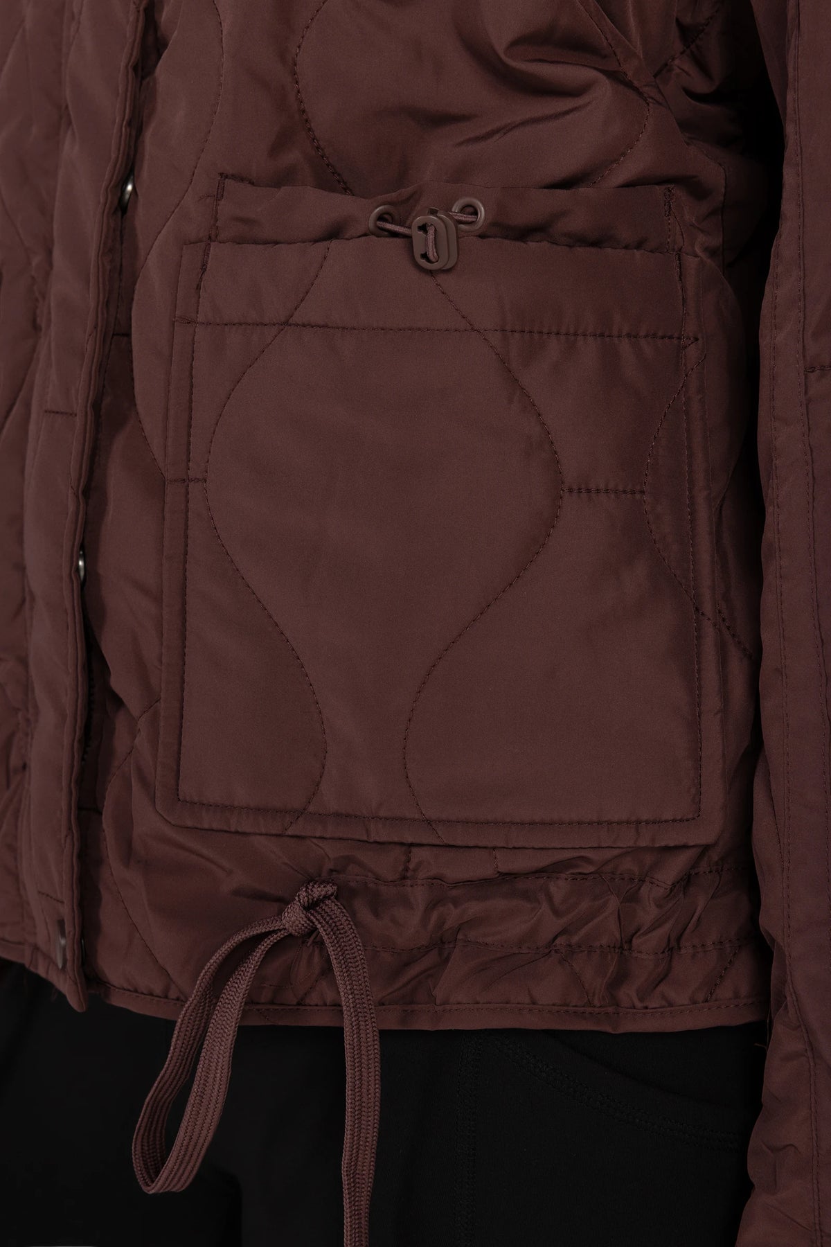Veylora Cinch-Hem Quilted Jacket