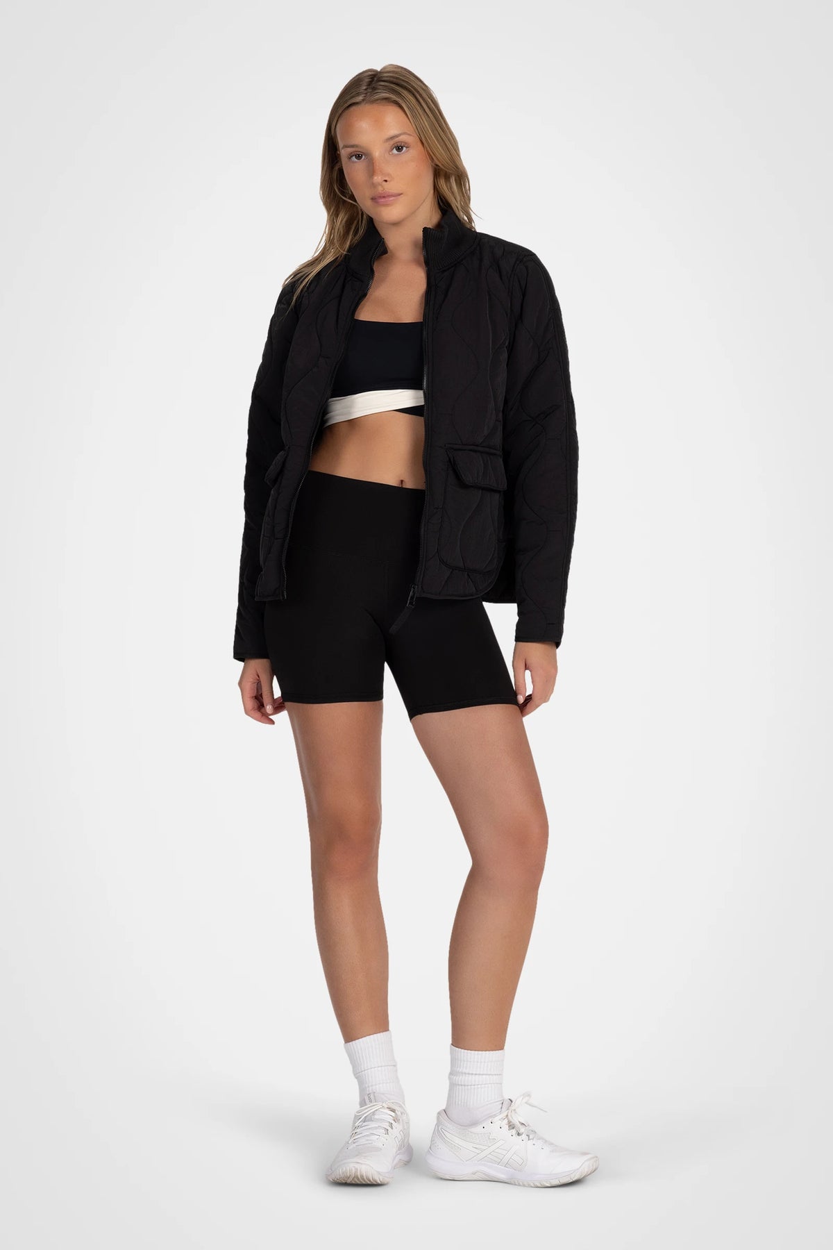 Elowyn Crinkle Quilted Jacket