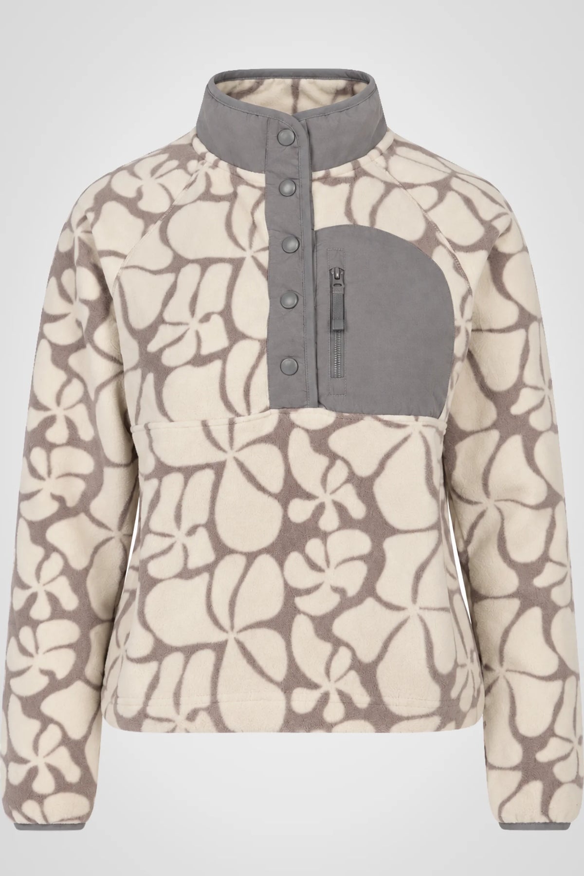Alverra Printed Polar Fleece Pullover