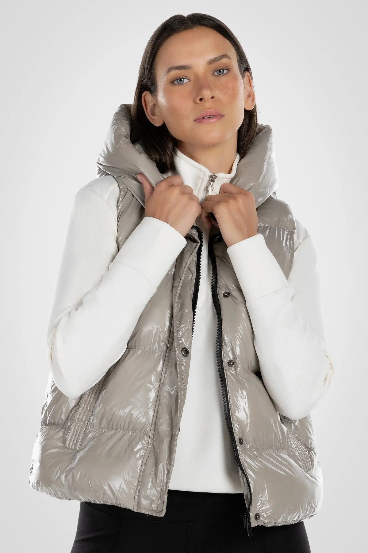 Boreal Short Glossy Puffer Vest