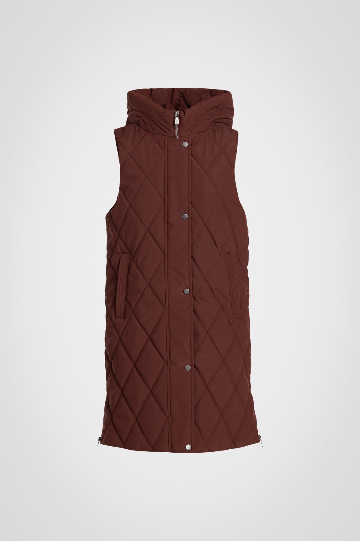 Diamond Long Puffer Vest