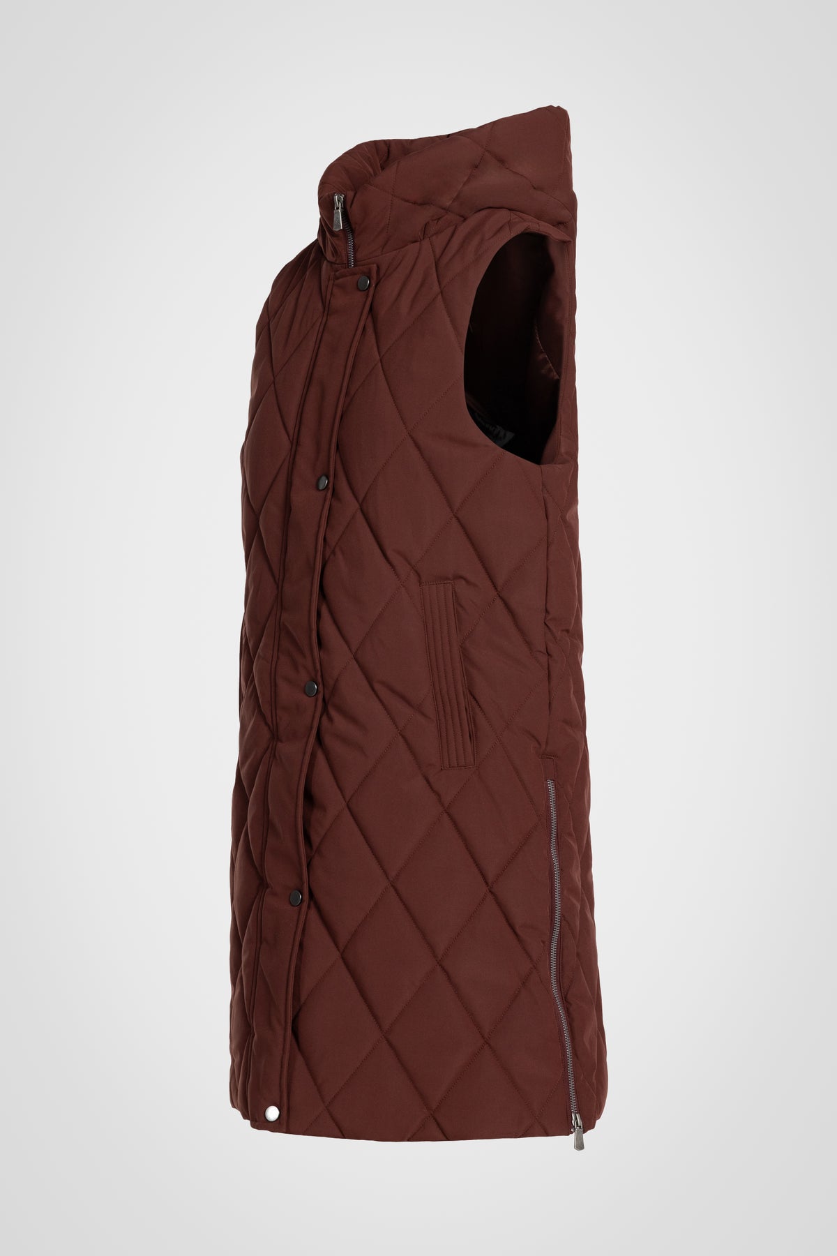 Diamond Long Puffer Vest