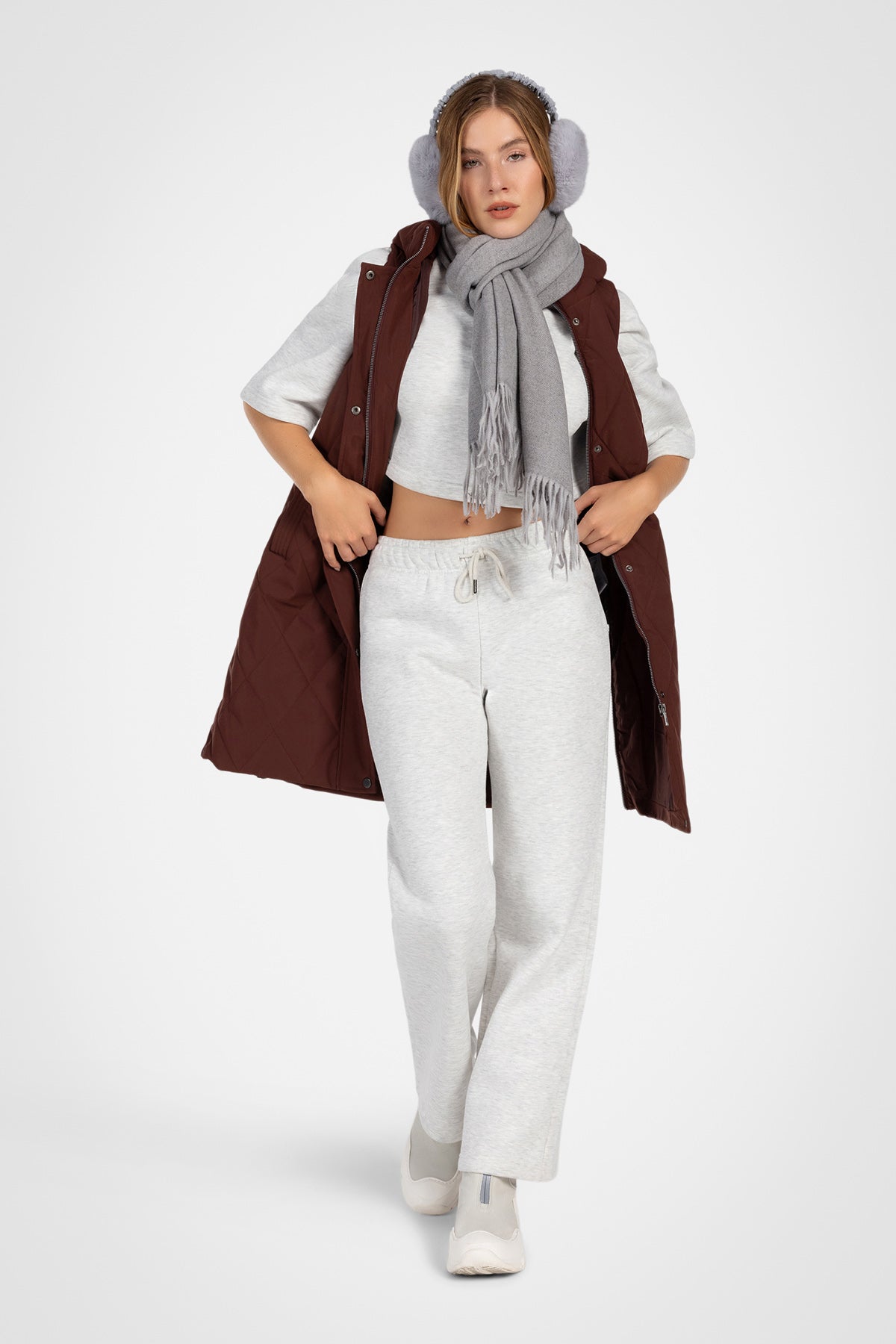 Diamond Long Puffer Vest