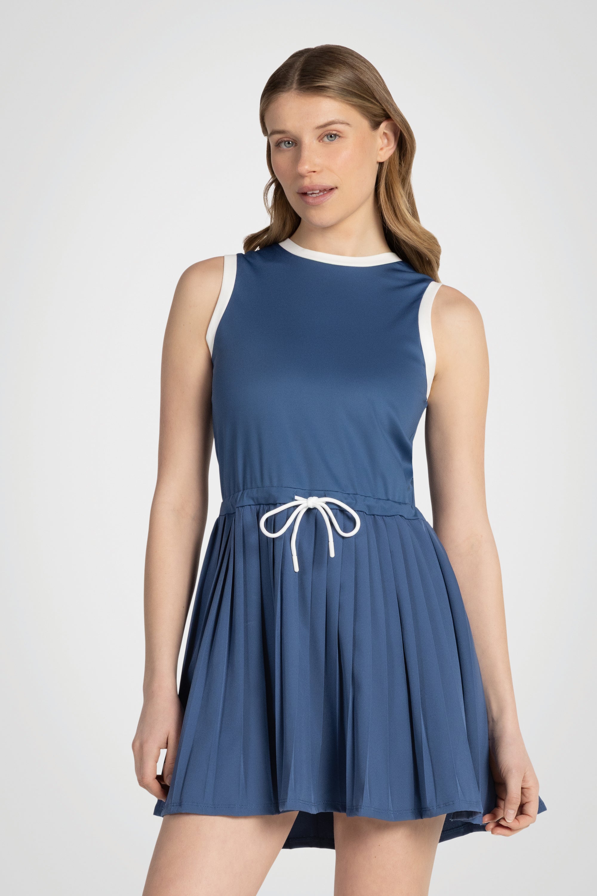 Glide Pleated Dress