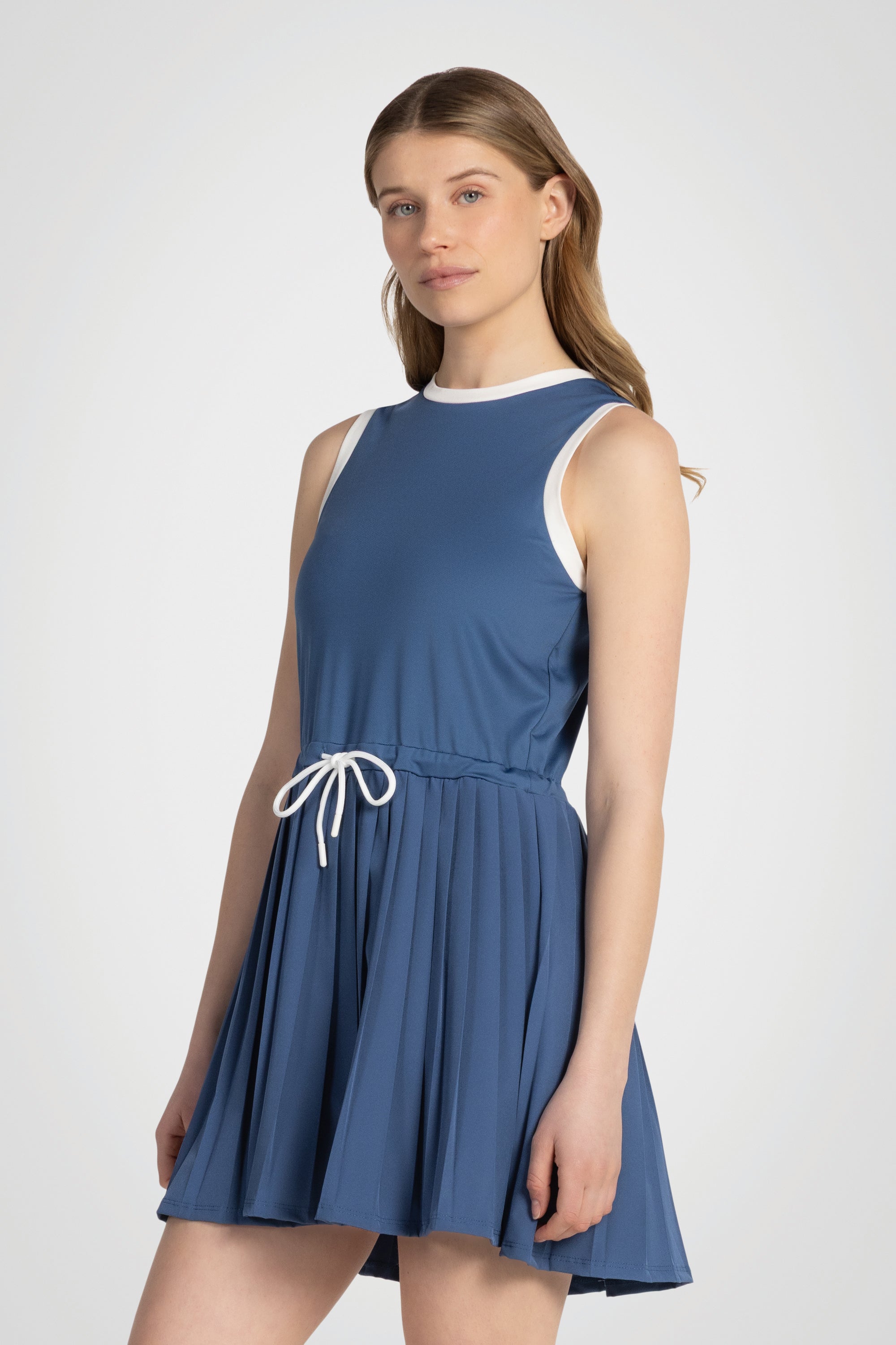Glide Pleated Dress