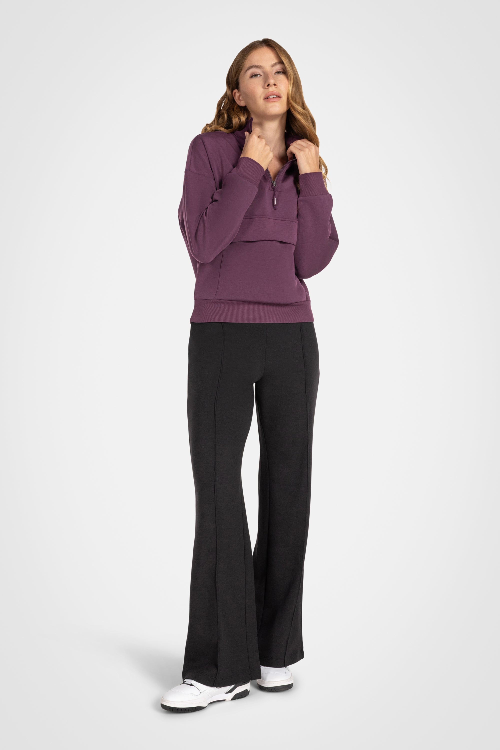 Sanded Modal Mock Neck Pullover