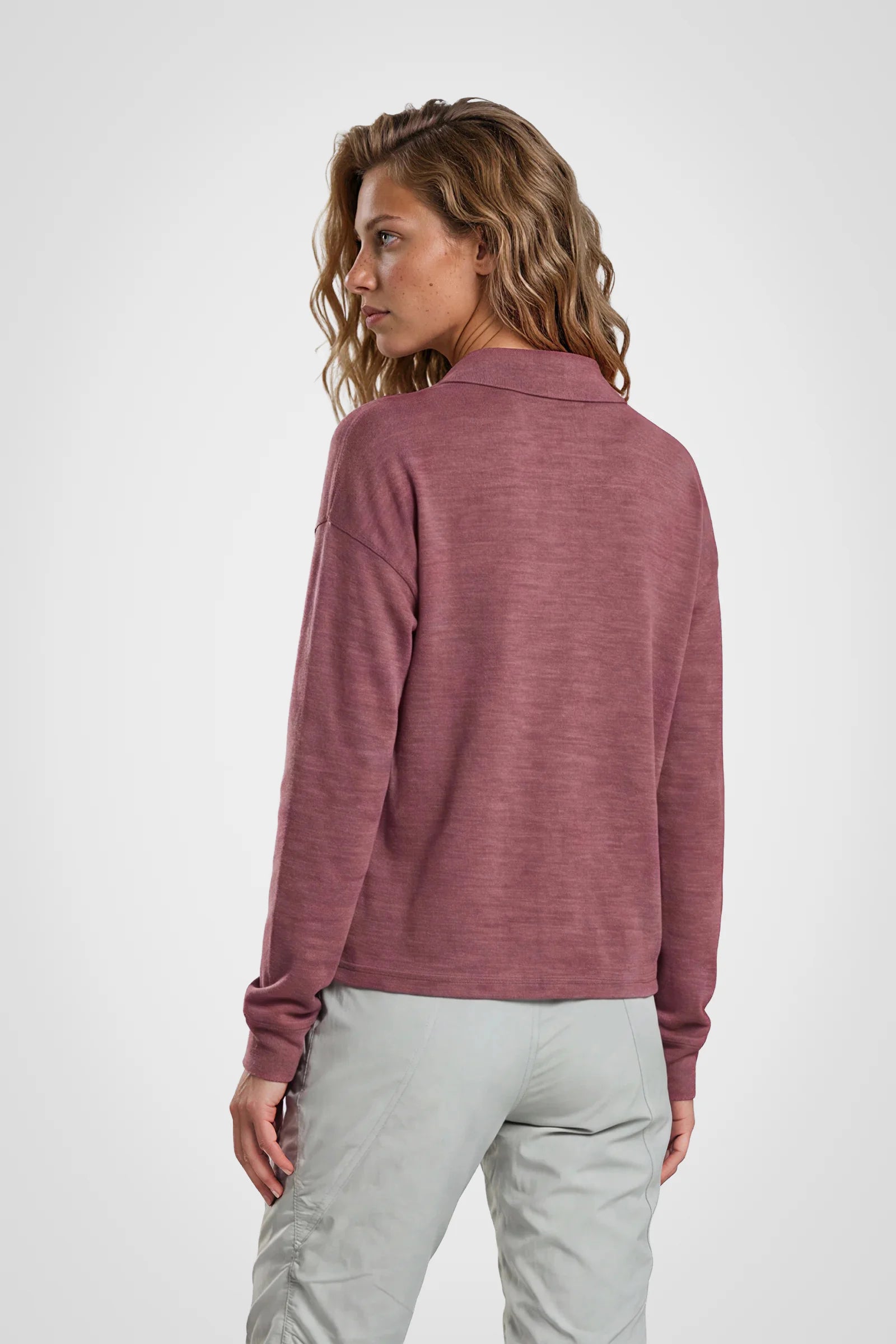 CloudSoft Hi-Low Mock Neck Pullover