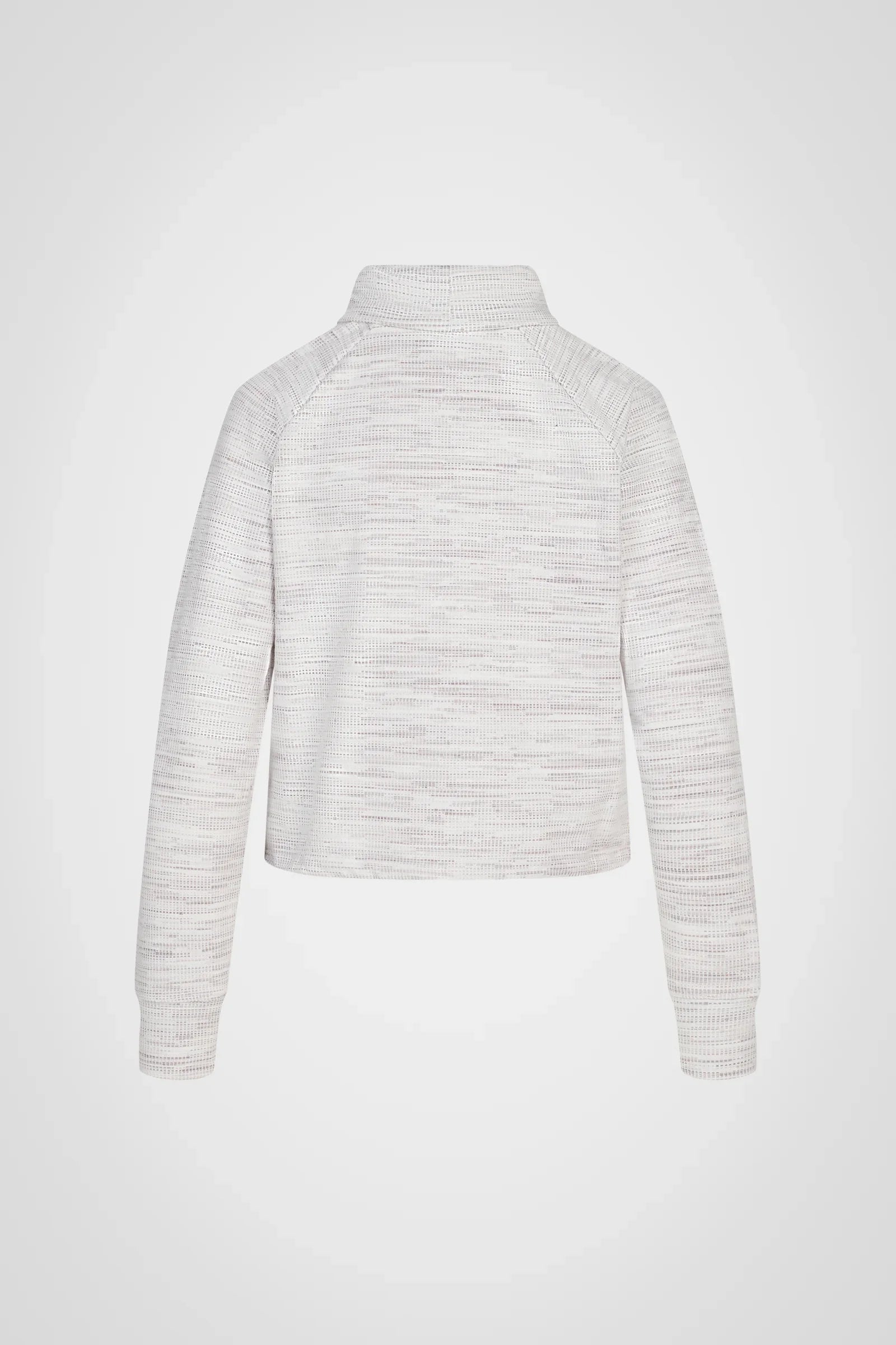 Cloud Jacquard Funnel Neck Pullover