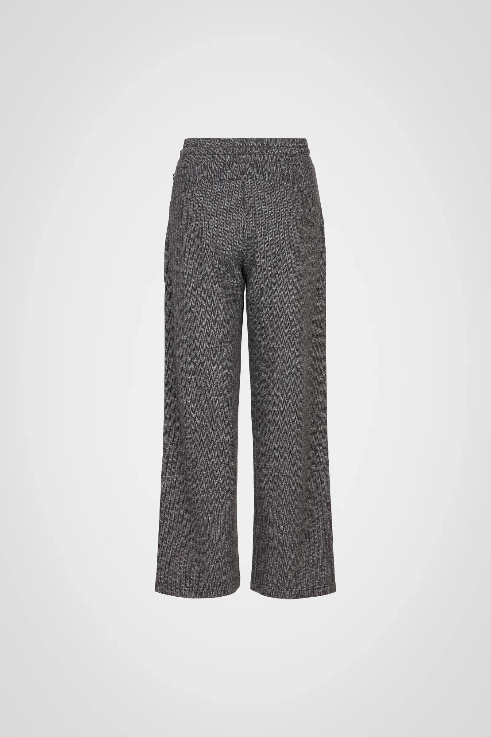 Cozy Herringbone Wide Leg Pant