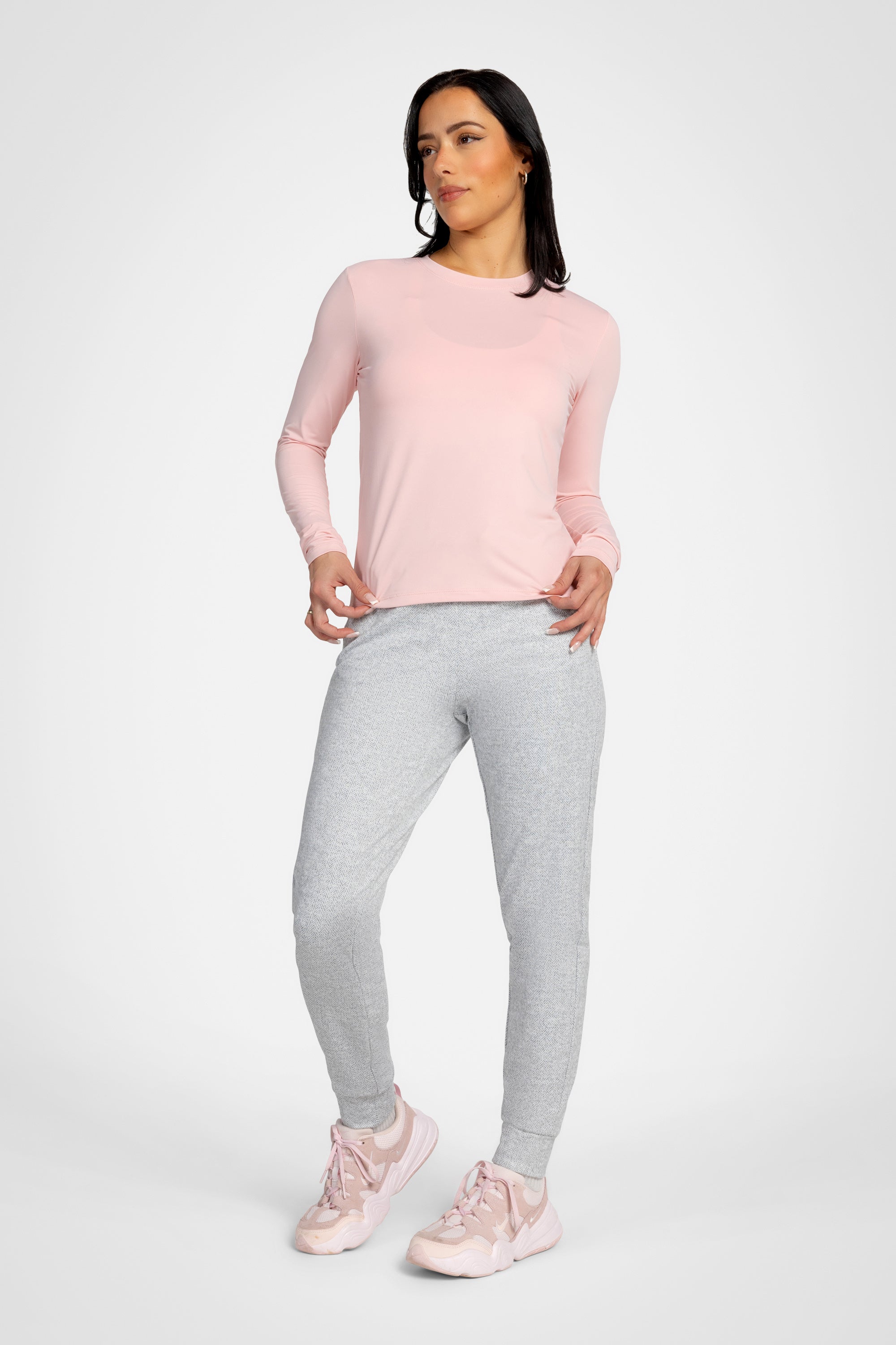 Willow Long-Sleeve Crewneck Top
