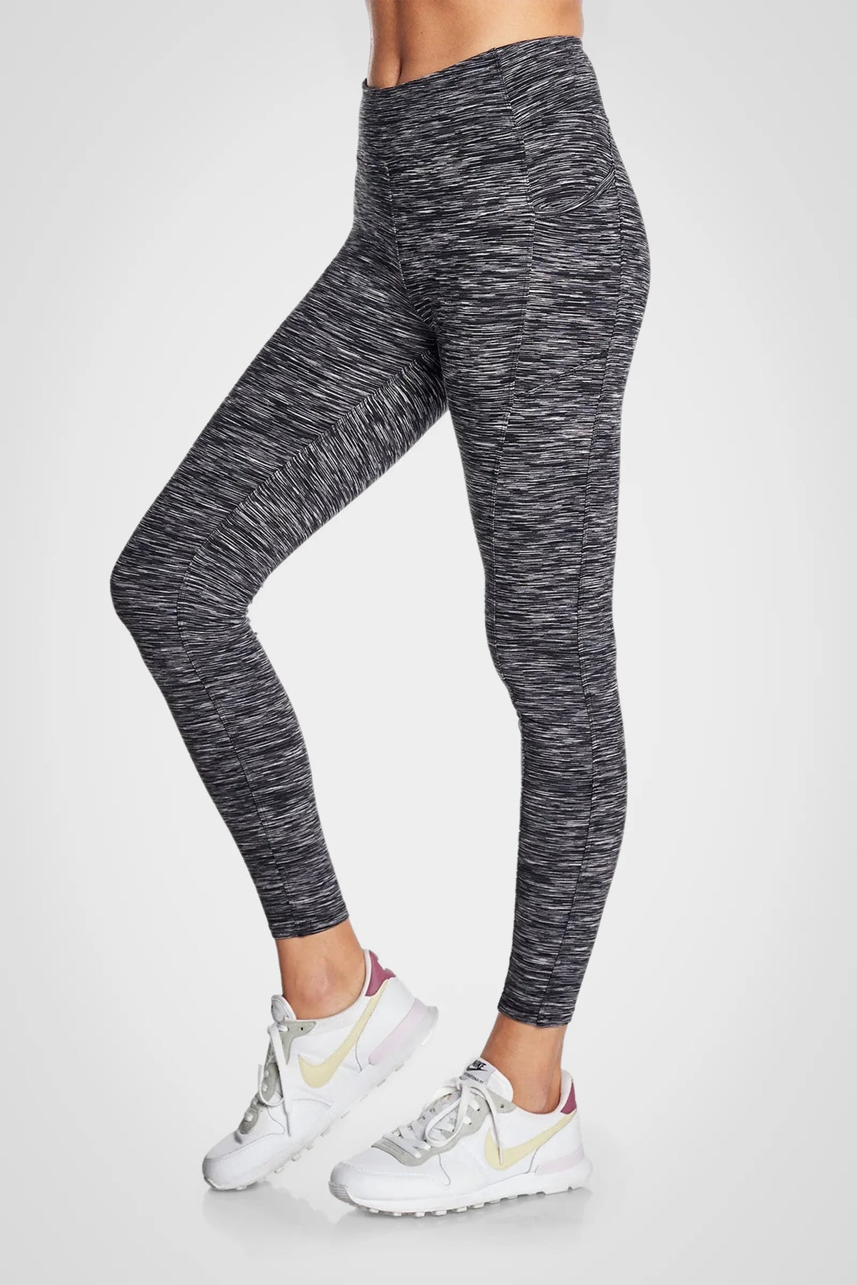 Space Dye High-Waist Double Brushed Leggings