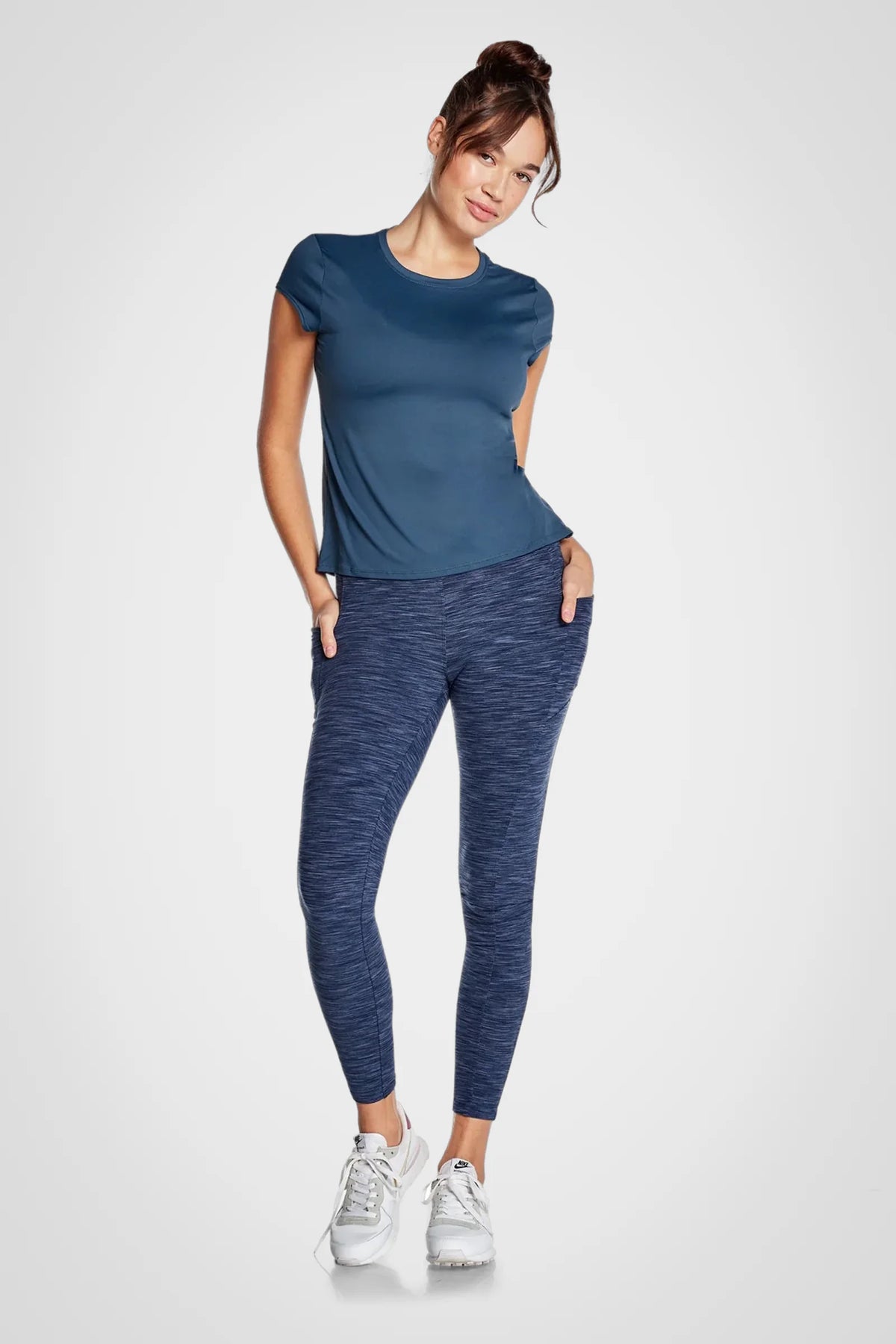 Space Dye High-Waist Double Brushed Leggings
