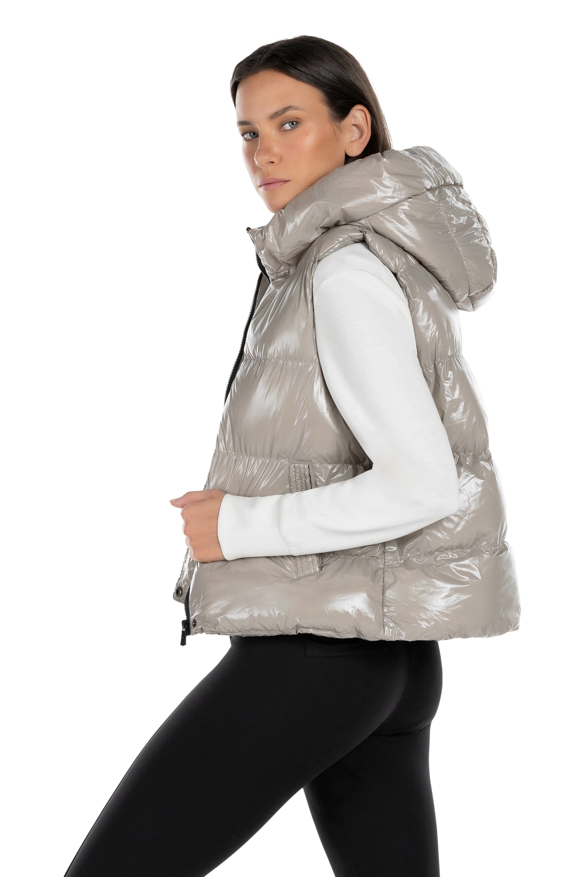 Boreal Short Glossy Puffer Vest