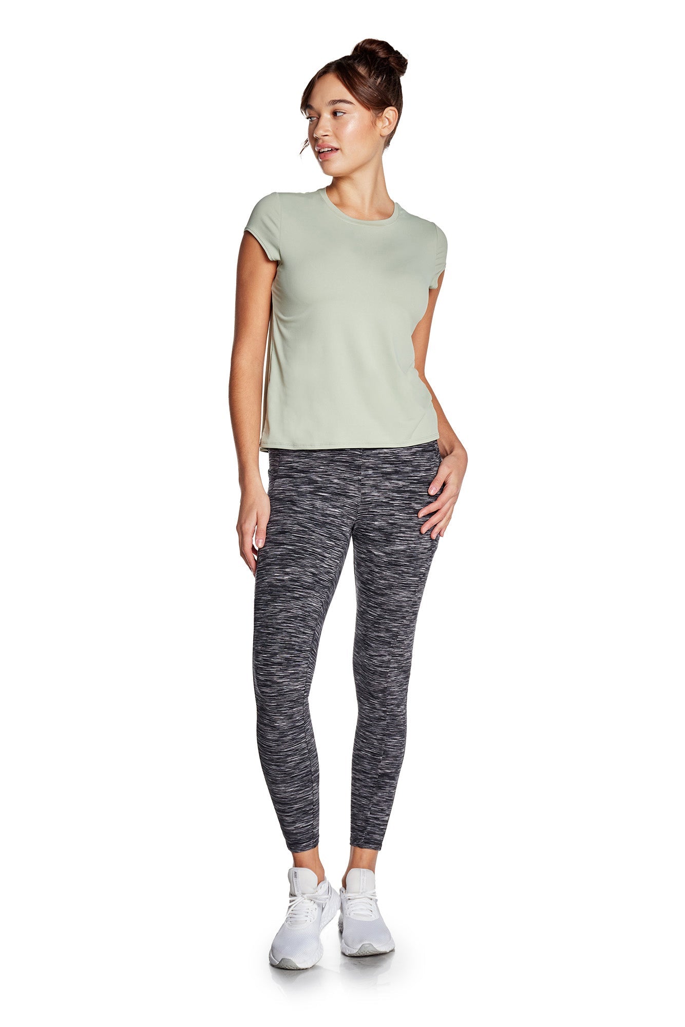 Space Dye High-Waist Double Brushed Leggings