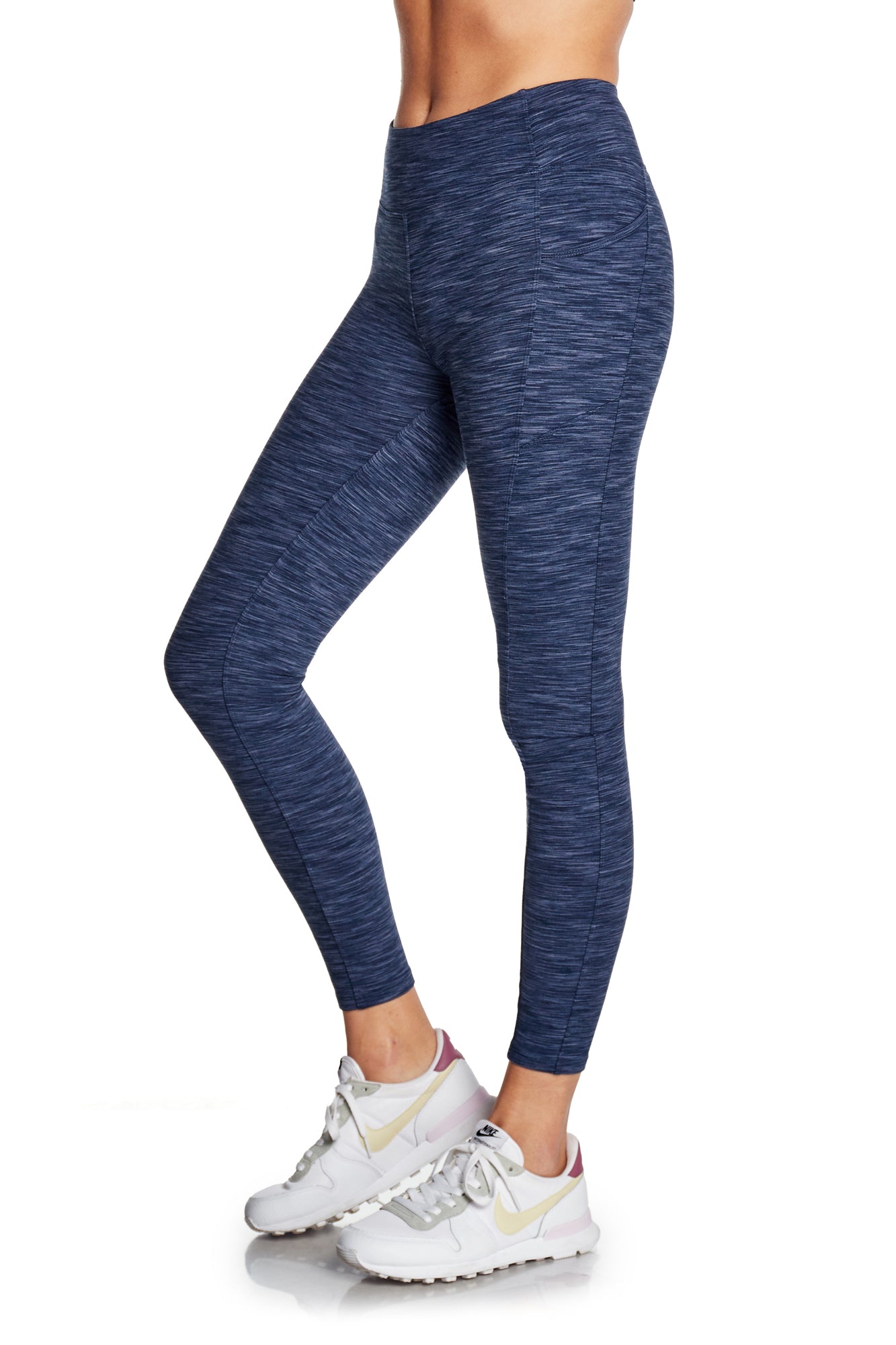 Space Dye High-Waist Double Brushed Leggings